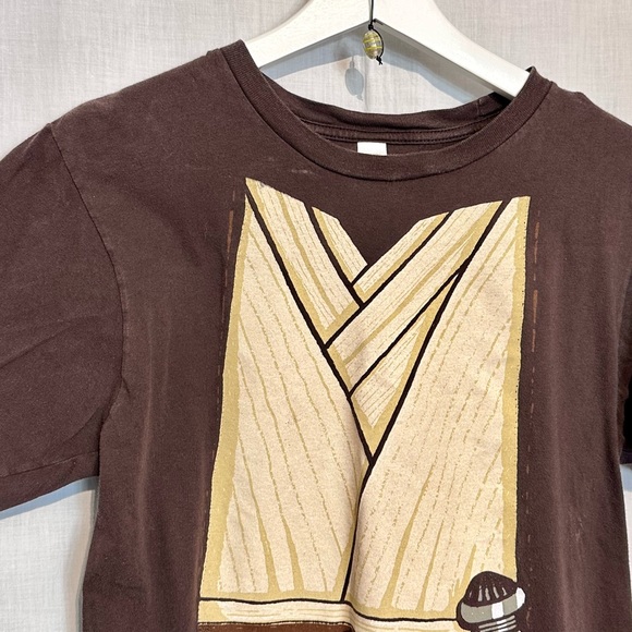 POP CULTURE T-SHIRT - STAR WARS - Rae! Women's Sz L - BROWN - Picture 2 of 10